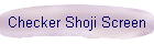 Checker Shoji Screen