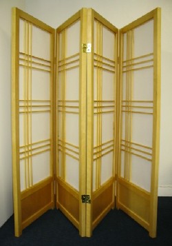 Triple Cross Design 4' Shoji Screen