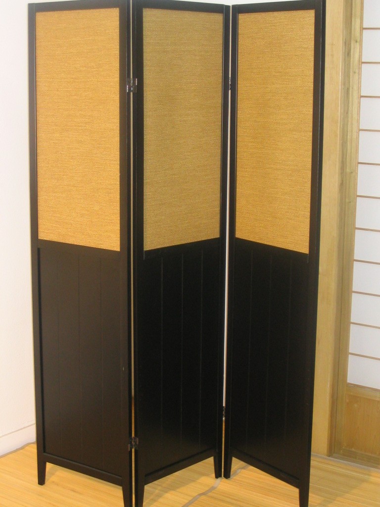 The Brown Paper Rattan 6' Shoji Screen