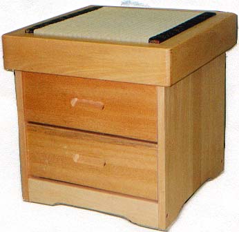 Tatami Night Stand w/2 Drawers